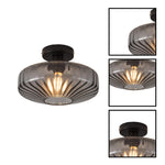 11.8 inch dining room chandelier glass metal light ceiling light black hallway lighting
