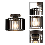 Modern led light metal light fixture black ceiling light