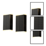 2 pack porch light durable abs material wall sconce black Dawn lighting