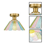 10 Inch light bulb light glass metal ceiling light gold lights and fixtures