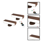2 pack modern led light acrylonitrile butadiene styrene wall light wood bedroom light