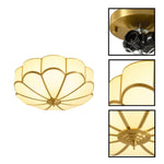 17.7 inch lighting fixtures milk glass ceiling light brass gold ceiling fixture
