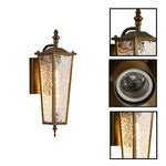 16.7 in entryway light glass iron porch sconce light gold wall light