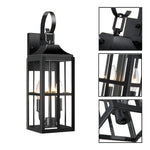 2 Pack light bulbs black light fixture aluminum, glass, metal wall sconce