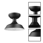 1-Light flush mount metal ceiling light fixture matte black ceiling lighting