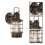 1 light led light alloy steel front door light burnished bronze porch light