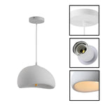 1 Pack japanese lamp metal resin japandi chandelier white hanging fixture