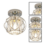 Modern hallway light acrylic iron lighting fixtures silver ceiling light