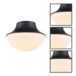 Industrial bowl shape metal light fixture black ceiling light