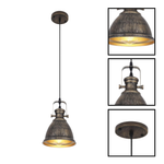 3 pack kitchen light metal dining room light black Bronze pendant light