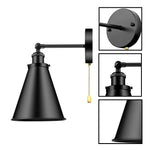 Farmhouse wall sconce black wall lighting metal lights bedroom wall