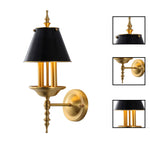 2 Light wall sconce gold/Black wall light fixture copper wall lighting