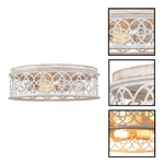 3-Light bulbs light metal ceiling light white light fixture