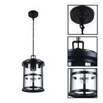 1 pack bulb light aluminum glass light fixture black Gazebo Light