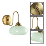 1 Light wall sconce green wall lighting glass, metal  bedroom wall lighting
