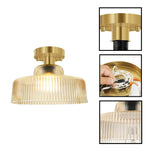 1-light led light gold sconce lights glass metal light fixture