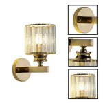 Modern wall lamp fixture crystal metal modern wall lights gold wall light