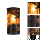 Farmhouse wall light fixture iron indoor light bear living room light