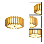 13.4 in led light metal wood light fixtures gold ceiling light