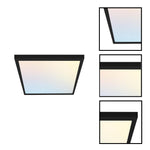 12 inch led light acrylic metal plastic light fixture black wall sconce