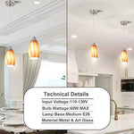 orange light pendants for kitchen island Metal sink light modern art glass shades for light fixtures