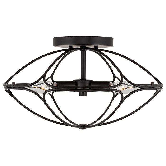 3 ight industrial semi flush mount ceiling lamp wire cage ceiling light fixture with bronze finish