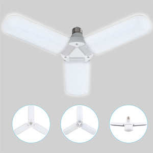 3 leaf garage light,Adjustable E26 Fan Blade LED Light Bulb ceiling light