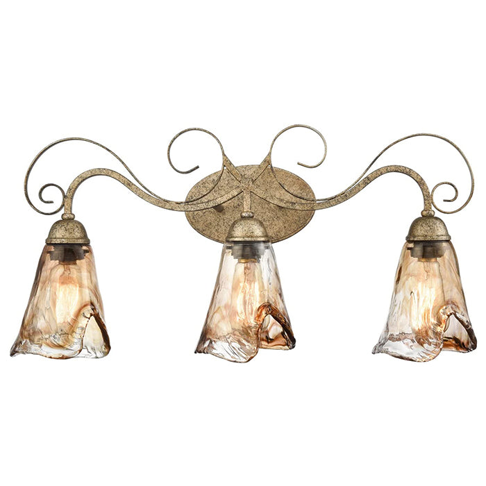 3 light vintage vanity light fixture rust bathroom wall sconce light