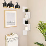 3-Light industrial fixtures light matte black wall sconce light steel vanity light