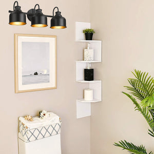 3-Light industrial fixtures light matte black wall sconce light steel vanity light