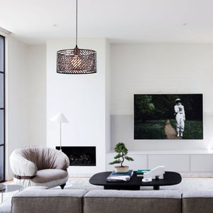 1-Light modern island lights brown pendant light iron hanging lamp