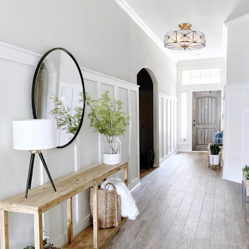 4-light light fixture gold,white hallway light 4-light ceiling light