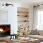 3-light industrial light fixtures light oil-rubbed bronze and clear wall light iron and glass vanity lights for mirror