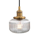 1 Light light bulb gold table lamp glass shade, metal base pendant light