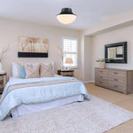 Classic semi flush ceiling light black living room lights for ceiling metal light fixture