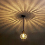 Modern brass industrial pendant light cage pendant fixture