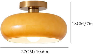 10.6inch ceiling light orange hallway light iron restaurant light