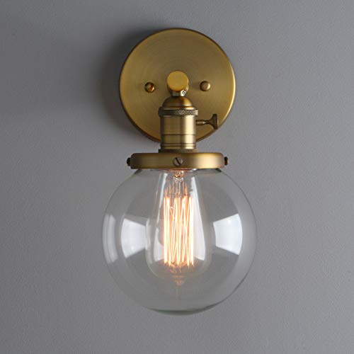 Globe glass wall light home wall sconce