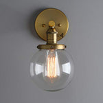 Globe glass wall light home wall sconce