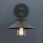 Black industrial vintage wall light sconce fixture
