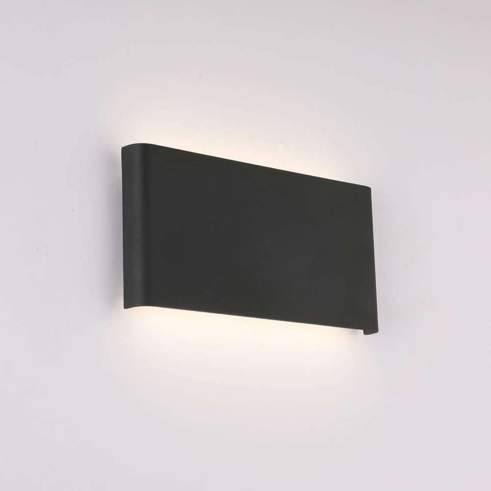 Modern bedroom light black decor light metal wall light
