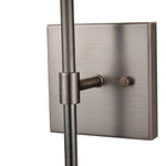 Cylinder clear glass modern wall sconce