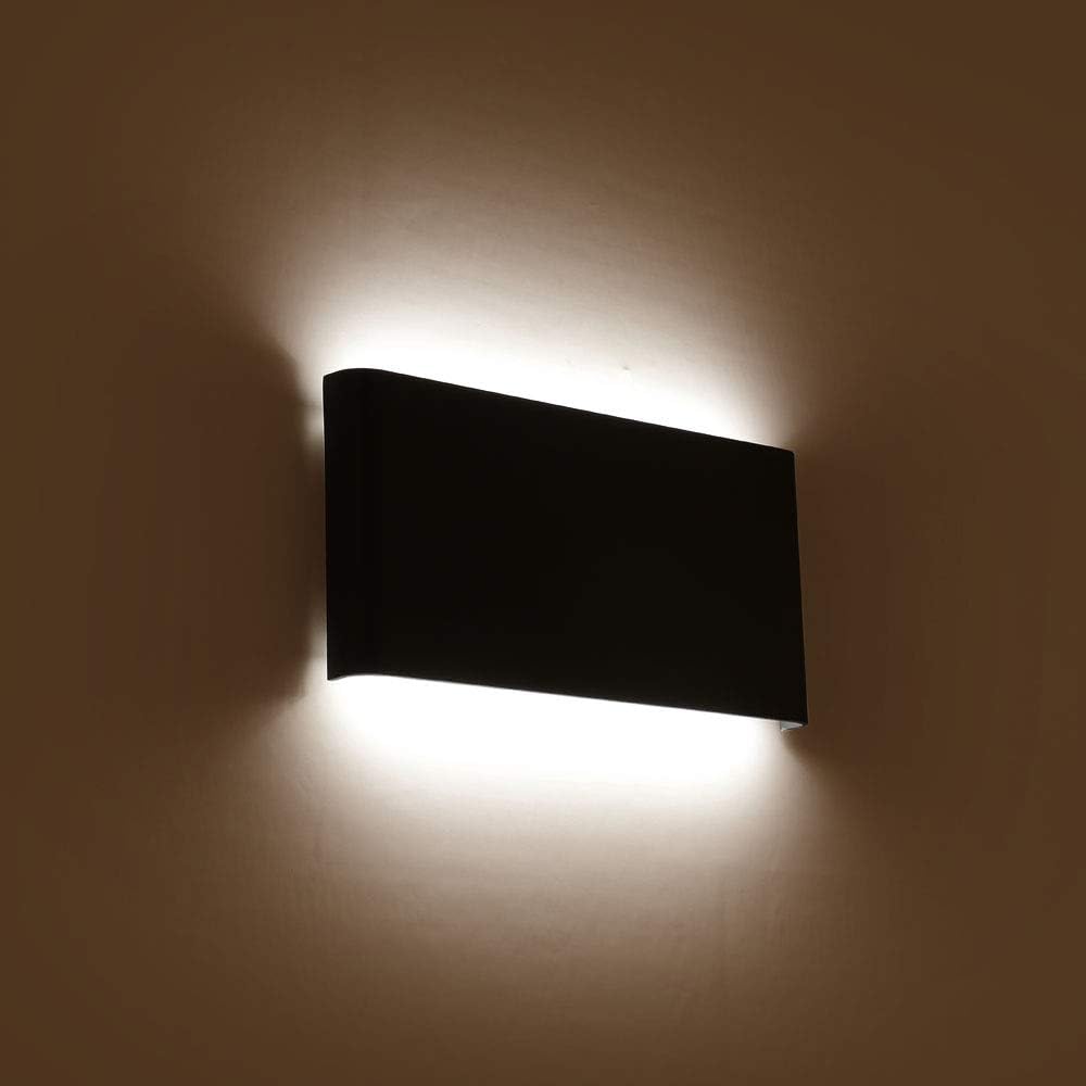 Modern bedroom light black decor light metal wall light