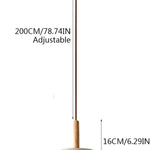 Modern pendant light yellow kitchen light wood hanging light