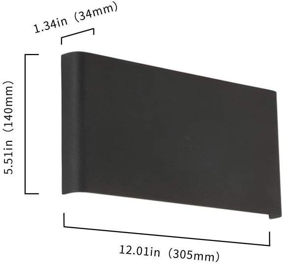 Modern bedroom light black decor light metal wall light