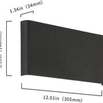 Modern bedroom light black decor light metal wall light