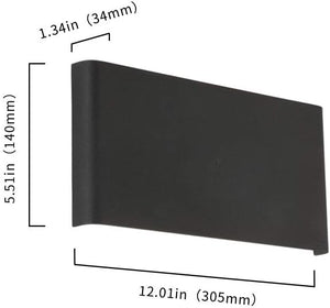 Modern bedroom light black decor light metal wall light