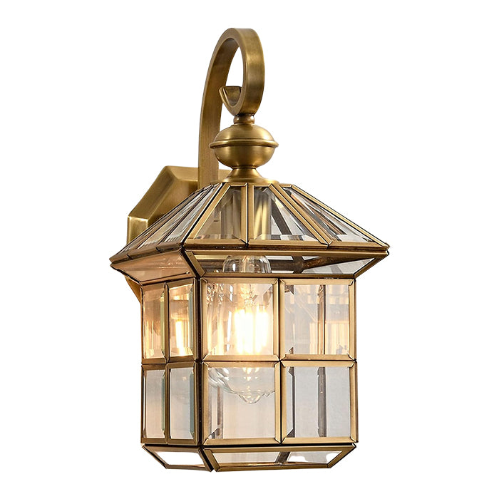 Modern porch lights gold exterior lights metal, glass wall lights