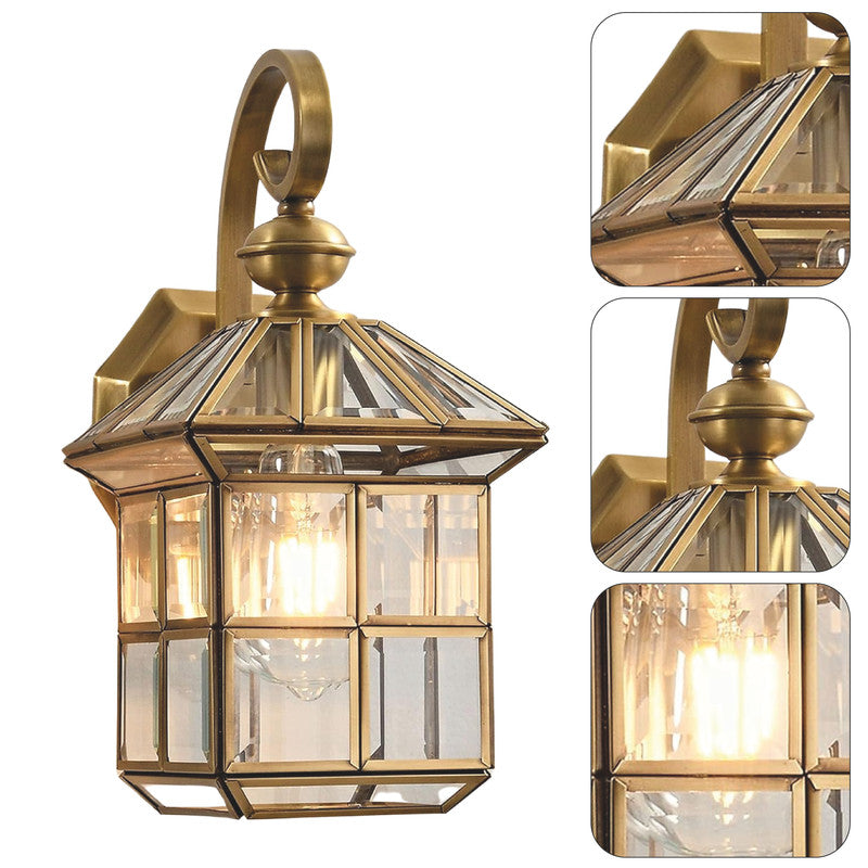 Modern porch lights gold exterior lights metal, glass wall lights