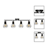 4 Light track light black bedroom light fixture  metal ceiling light